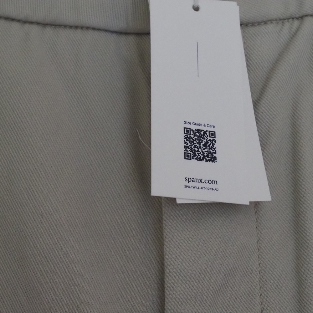 Spanx st crop wide leg 2.0 pants NWT 3X Stretch Twill in Bone - Picture 3 of 9